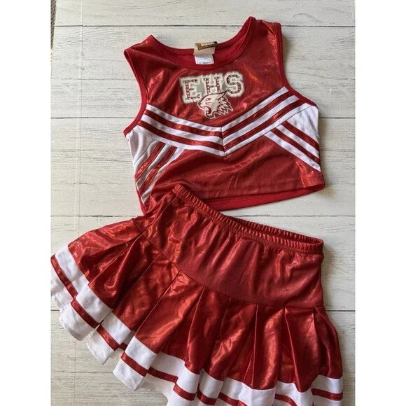 Girls Medium 10-12 EHS Highschool Musical Cheerleader Halloween Costume - Picture 2 of 9